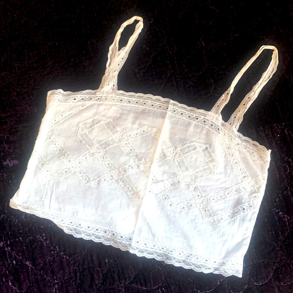 COPY - Beautiful delicate lace Polo by RL camisole top